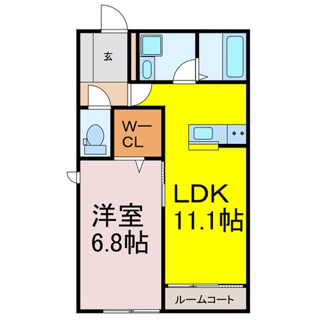 フランシーズＡの物件間取画像